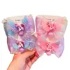 Dibujos Animados Infantiles My Little Pony Dulce Pasador Niña Lazo Malla Clip de Color Súper Hada Princesa Accesorio para el Cabello