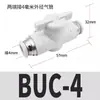 Válvula Manual BUC-4/8/6/4/10/12mm Interruptor de Tubo de Aire Válvula Manual Enchufe Conector Rápido Neumático HVFF