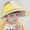 Sombrero Infantil de Niña de Verano Delgado de Ala Ancha Sombrero Protector Solar de Dibujos Animados para Bebé Sombrero Fresco de Playa para Niño Sombrero de Copa Vacía