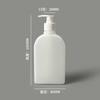 Botella de 300 ml con dispensador de empuje para gel antibacterial, botella para agente limpiador de ropa íntima, botella plana, botella para gel de ducha, loción, empaque para botella de champú