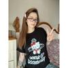 Camiseta Manga Curta Estampada de Algodão Tendência Harajuku Desenho Animado Feminina Roupas recomendam Camiseta Manga Curta Estampada de Algodão Feminina Desenho Animado Comércio Exterior Harajuku Tendência