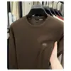 Sudadera Nueva de Manga Larga para Hombre Otoño 2025, Moda Casual Cuello Redondo Estampada de Moda Base de Algodón para Hombre