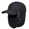 Gorro de Terciopelo Estilo Iceberg Lei Feng para Otoño e Invierno para Hombres, Adultos Mayores, Ciclismo al Aire Libre, Gorro de Algodón Engrosado Cálido, Estilo Transfronterizo