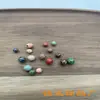 Contas de esmalte de seda embutidas feitas à mão DIY contas cloisonne pulseira acessórios de joalheria furo reto bola para cordão