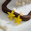 Aretes florales de vacaciones estilo bosque de verano, aretes de moda dopamina con diseño de nicho, aretes de playa únicos y hermosos