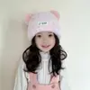 Nuevos Sombreros de Estilo Otoño e Invierno 2025 para Niñas, Lindo Sombrero de Lana para Bebé Niña, Gorros de Punto para Niños, Sombreros de Punto con Protección para las Orejas