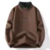 Venta Caliente Transfronteriza en stock Otoño e Invierno Nuevo Casual Falso Dos Piezas Cuello de Camisa Suéter Suéter Ropa de Punto para Hombre