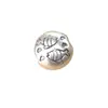 Prata Pura s999 Peixe-Dourado da Sorte Ruyi Amor Contas Separadas Contas Planas Pulseira de Corda Trançada para Mão Colar Acessórios DIY Feitos à Mão