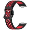 Adecuado para Huawei Watch Fit3 4Pro Correa de Reloj de Silicona Bicolor Huawei Fit4 Pulsera con Orificios Transpirables