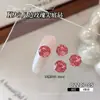 Rhinestones Octagonales K9 Premium para Uñas con Diseño de Rosa del Milenio, Populares Lujosos Brillantes Multifacéticos de Cristal con Base Puntiaguda para Uñas