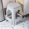 Taburete de plástico para el hogar para adultos, silla de mesa de comedor engrosada, taburete cuadrado, taburete redondo, taburete de plástico extra grueso en stock, venta al por mayor
