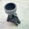 Vasos de Plantas Suculentas Nórdicos, Vasos de Flores de Vinil Simples e Criativos, Decoração de Mesa de Escritório, Plantas Pequenas em Vasos Preguiçosas Preto e Branco