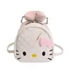 Mochila Transfronteriza para Mujer con Patrón de Rombo, Lazo, Bolso de Mano de Gato Lindo de Dibujos Animados, Mochila de Viaje para Niños y Niñas