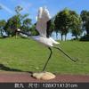 Simulação de guindaste ao ar livre, escultura, jardim, paisagem, jardim, jardim de pedras, piscina, decorações de pátio, guindaste branco, ornamentos de guindaste de coroa vermelha