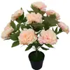 Vasos de Flores Peônia Simulação Transfronteiriça Plantas Flores Artificiais de Alta Qualidade Decoração de Vitrine Camélia Bonsai Sala de Estar Decoração de Flores Artificiais