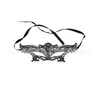 Máscara de Renda Elegante Preta Festa de Halloween Baile de Máscaras Meio Rosto Máscara para Olhos Máscara Veneziana Sexy para Mulheres