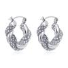 Venta caliente transfronteriza europea y americana aretes para mujer personalizados de alta calidad en dos colores oro y plata venta directa de fábrica