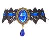 Design Original Europeu e Americano Popular Joias de Comércio Exterior Colar de Renda Preta Joias de Cristal Corrente para Clavícula Corrente de Colar Feminino Y051