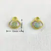 Estilo Chinês Conserva Cor Ouro Antigo Dupla Face Três Cores Bênção/Vida-Longevidade Pingente Mesmo Estilo DIY Joias Tecidas à Mão Atacado