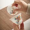 Juego de té de viaje ideal para acampar al aire libre, taza exprés, tetera portátil de una sola tetera y tres tazas, recipiente para cubrir té individual.