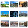 Imanes de Refrigerador de Vidrio Escénicos de la Pradera Yunshang de Huzhou, Souvenirs Turísticos Culturales y Creativos del Paisaje del Parque de Montaña