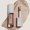 Sombra de Ojos Líquida Diamante Sin Logo Transfronteriza Personalizada OEM Sombra de Ojos Explosiva Diamante Iluminador Líquido Perlado Transparente Párpado Inferior