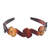 Zhuo Mingxia Variedad de Café Negro Fondo Ondulado Diademas Anchas Delgadas Diademas de Baño Diademas Unisex para Lavado de Cara Fabricante Venta al por Mayor