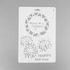 Regla de Encaje Navideño Álbum de Fotos DIY Material Hecho a Mano Pintura Plantilla Calada Accesorios para Cuenta de Mano Herramientas de Decoración