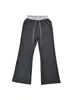 Pantalones de Pierna Ancha para Niña de Otoño e Invierno Sueltos Caídos de Cintura Alta Casuales Pantalones Deportivos Grises de Talla Mediana y Grande para Niños de Largo Completo