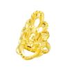 Anillo Abierto de Pavo Real Directo de Fábrica Joyería de Boda Serie Latón Dorado Chapado Arena Anillo Fénix Dorado para Dama