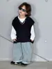 Cotton Shop Colección Primavera y Otoño Conjunto de Suéter y Camiseta para Niños Chaqueta Ropa de Otoño para Niños Top, Sin Devoluciones ni Cambios