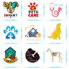 50 Calcomanías de Inglés Veterinario Nuevas Hospital de Mascotas Transfronterizo Farmacéutico Químico Calcomanías de Graffiti de Dibujos Animados en stock