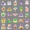 50 adesivos coloridos originais de desenhos animados de animais pequenos decoração criativa de adoração card goo caderno telefone adesivos DIY