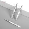 Pinza para cejas de acero inoxidable Chuanqier, pinza para cejas de boca oblicua, pinza para injerto de pestañas postizas, pinza para cejas de boca plana, herramienta para recortar cejas