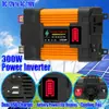 Inversor 300W/500W 12V a 220V/110V para coche, solar, exterior, pantalla de alimentación LED