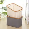 Cesta de Ropa Sucia de Lujo Ligero Cesta de Ropa Sucia para Baño Cesta de Almacenamiento de Ropa Sucia Caja de Almacenamiento de Gran Capacidad para el Hogar Caja de Almacenamiento Plegable