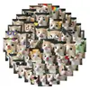 60 adesivos de graffiti de gato estilo novo para decoração DIY de patinetes e garrafas de água, adesivos personalizados, atacado do fabricante