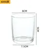 Copo de Vela Transparente Espessado Suporte de Vela DIY com Fundo Curvo Garrafa de Vidro Pote de Vela Copo de Vidro para Aromaterapia Tampa de Bambu