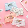 Roupa Íntima Infantil 100% Algodão Cueca Boxer para Meninas Shorts Boxer para Bebês Crianças Pequenas Shorts de Estudante Forro 100% Algodão