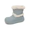 Botas de neve de pelúcia femininas, novo estilo de inverno 2026, com forro extra e espessamento para aquecimento, solas antiderrapantes e forro de algodão grosso