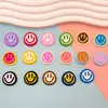 Parche de Goma Suave de PVC con Expresión de Cara Sonriente de Dibujos Animados para Funda de Teléfono Móvil DIY, Agujero de Zapato, Hebilla de Zapato, Pasador de Pelo, Accesorios para el Cabello, Accesorios para Taza de Agua