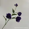 Nuevo Producto Flores Artificiales de Platycodon de 4 Cabezas Set para Salón de Bodas Decoración Materiales Florales Ornamentos de Exhibición para Centros Comerciales Flores de Seda Al por Mayor