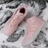 Zapatos de Algodón de Cinco Dedos Antideslizantes Resistentes al Desgaste Estilo Pareja Zapatos de Senderismo Cálidos de Caña Alta Forrados de Lana Botas de Nieve Resistentes al Frío para Exteriores Zapatos de Escalada