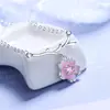 Collar de Flor Rosa de Plata de Ley 925 2025 Nueva Moda Cadena para Clavícula de Mujer Más Vendida Cadena Ligera de Lujo de Alta Gama para el Cuello