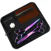 Tijeras de Peluquería de Rango Medio de 6.0 pulgadas, Tijeras para Cortar el Cabello, Tijeras Planas, Tijeras para Flequillo, Tijeras Entresacadoras, Tornillo Blanco 6H