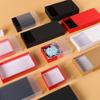 Caja de Regalo Rectangular de Cartón Rígido con Cajón, Superficie de PVC, Personalizable con Logo, Caja Pequeña de Regalo para Joyería
