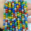 Ágata con Patrón de Dragón Redondo Naturalmente Optimizado, Cuentas Sueltas Hechas a Mano para DIY, Accesorios de Joyería Semi-Terminados al por Mayor