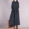 2025 Novo Outono e Inverno Casual Solto Pequeno Floral Cadarço Cintura Emagrecimento Visual Saia Base Vestido Espessado Forrado com Lã