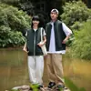 Chaqueta Chaleco de Cuello Alto de 380g para Hombres y Mujeres, Chaleco Deportivo Casual Holgado con Cremallera para Primavera y Verano, Chaleco de Trabajo Juvenil