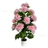 Árvore de Flor de Hortênsia Artificial Yixin para Decoração de Casa Sala de Estar Entrada, Flores Artificiais em Vasos, Plantas Verdes, Cenário de Jardim, Enfeites Decorativos Suaves